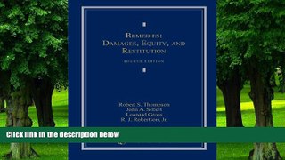Buy NOW  Remedies: Damages, Equity and Restitution Robert S. Thompson  Full Book