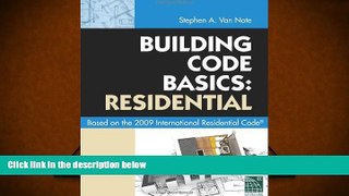 Online International Code Council Building Code Basics: Residential: Based on 2009 International