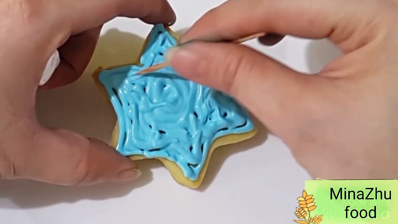 How to Make Bell n star cookies- Menghias Bell dan star cookies