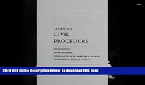 FREE [DOWNLOAD]  Learning Civil Procedure, 2d - CasebookPlus (Learning Series)  FREE BOOK ONLINE