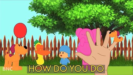 Talking Pocoyo popping colors balloons finger family Rhyme for Kids | Pocoyo Ice cream Funny Videos