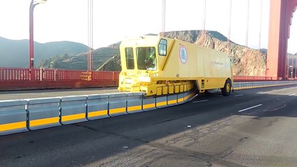 Road Zipper Moving Road Barrier