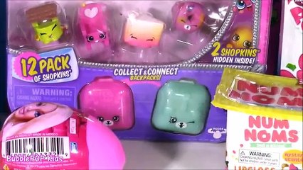 Скачать видео: Blind Bag BONANZA! Shopkins Season 5 Twozies Yummy World Blind Bags MLP Barbie Num Noms!