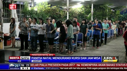 Misa Natal Sore di Gereja Katedral Tak Seramai Pagi