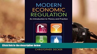 Price Modern Economic Regulation: An Introduction to Theory and Practice Dr Christopher Decker For