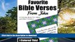FAVORIT BOOK Favorite Bible Verses From John: A Coloring Book for Adults and Older Children READ