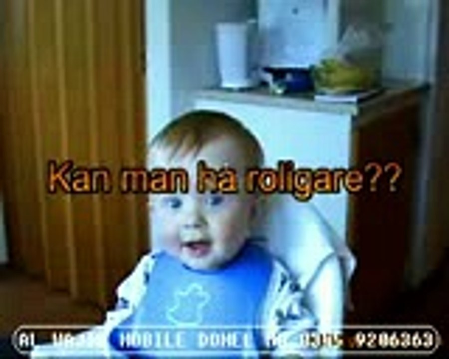 Baby laughing