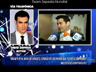 David Zepeda con Javier Poza habla sobre integrarse a la telenovela "Hasta El Fin Del Mundo"