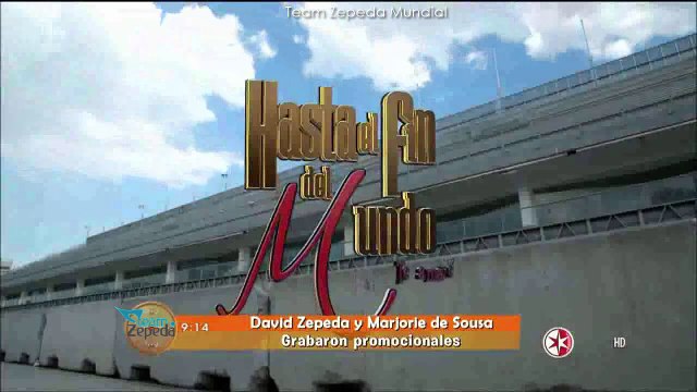 David Zepeda y Marjorie De Sousa grabaron nuevos promocionales de HEFDM