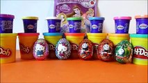 Disney Surprise Eggs kinder COMPILATION Maxi Rapunzel Princess & BARBIE 30 minutes unboxing HD