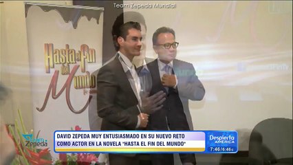 David Zepeda grabó sus primeras escenas en "Hasta El Fin Del Mundo"