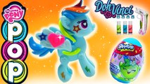 Rainbow Dash MLP My Little Pony POP starter kit Shopkins Surprise Eggs Doh Vinci Playdoh