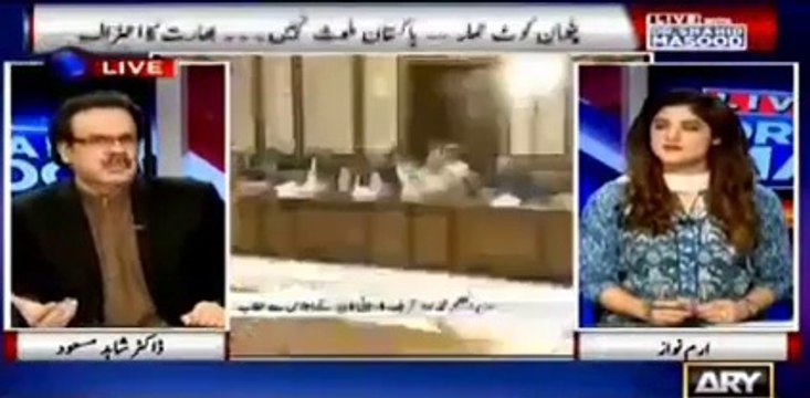 Dr Shahid Masood criticizing Govt on issuing PART 4