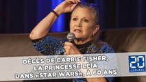 Décès de Carrie Fisher, la princesse Leïa dans «Star Wars», à 60 ans