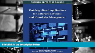 PDF  Ontology-Based Applications for Enterprise Systems and Knowledge Management Mohammad Nazir