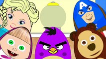 New Kids Surprise Eggs Masha & The Bear Frozen Elsa Angry Birds | Kids Gumballs Machines #Animation