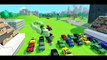 DOUBLE MONSTER TRUCKS MCQUEEN CARS COLORS ! & SPIDERMAN + HULK ! Disney Pixar + Nursery Rhymes !