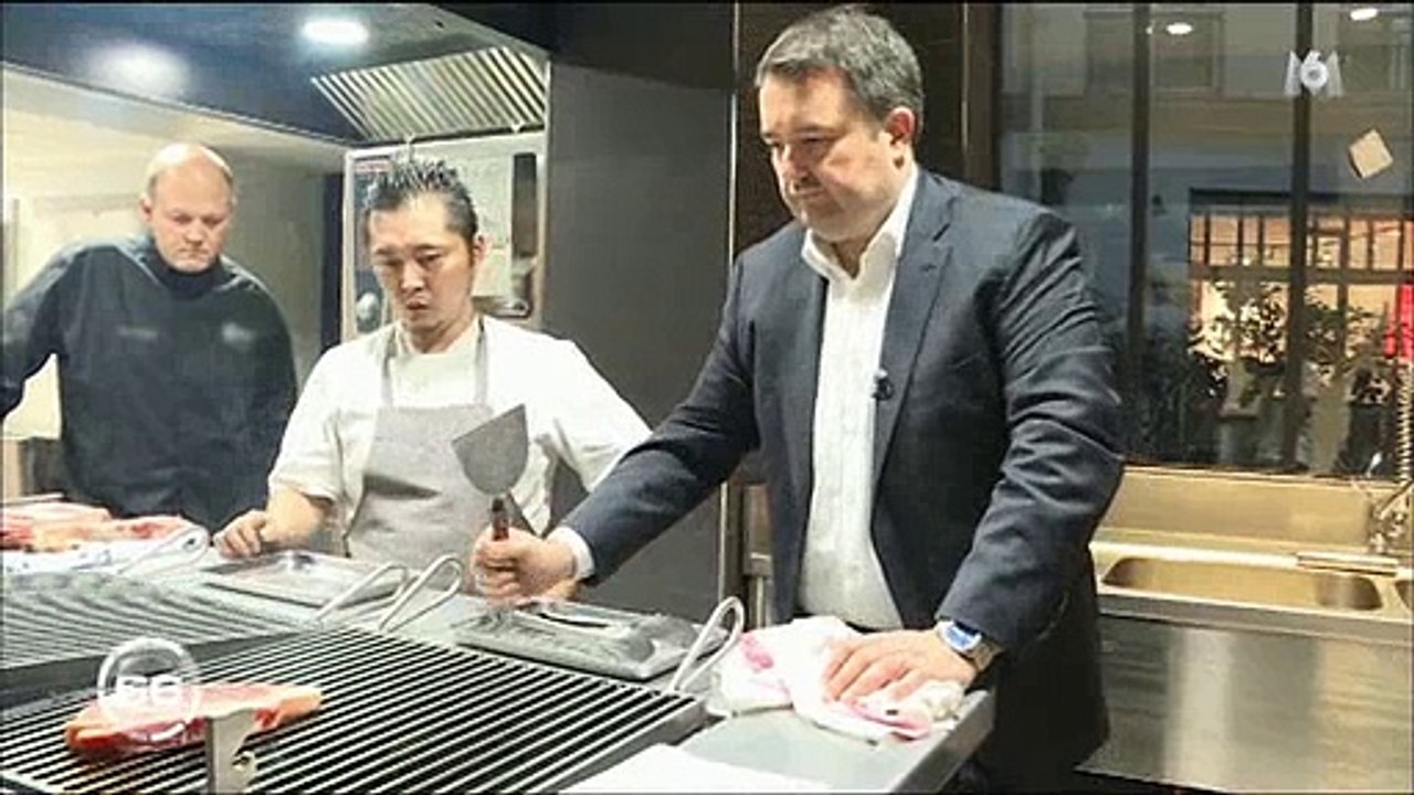 Jean-François Piège veut exposer des morceaux de viandes dans son nouveau restaurant - Regardez