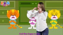 Three Little Kittens Lost Their Mittens | Action Songs For Children | Kids Action Songs