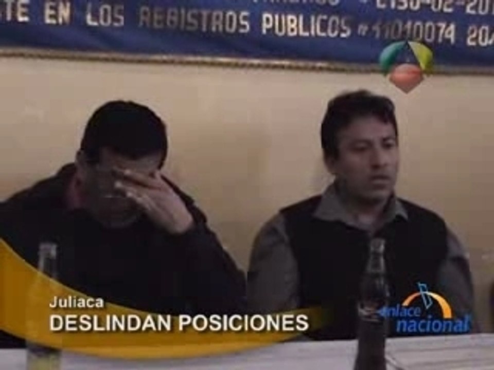 DESLINDAN POSICIONES - JULIACA