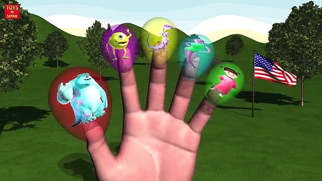 MONSTERS INC BALLOON Finger Family & MORE | Nursery Rhymes for Children | 3D Animation