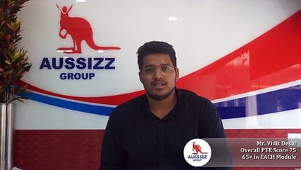 Vidit Desai on scoring 75 points in PTE - Congratulations !