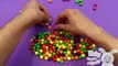 Learn Colours with Skittles Candy Triangle and Surprise Balls! Lesson 1