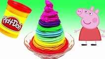 COLORFUL ICE CREAM PLAY DOH!!! Creations cream rainbow wonderful peppa pig family new 2016