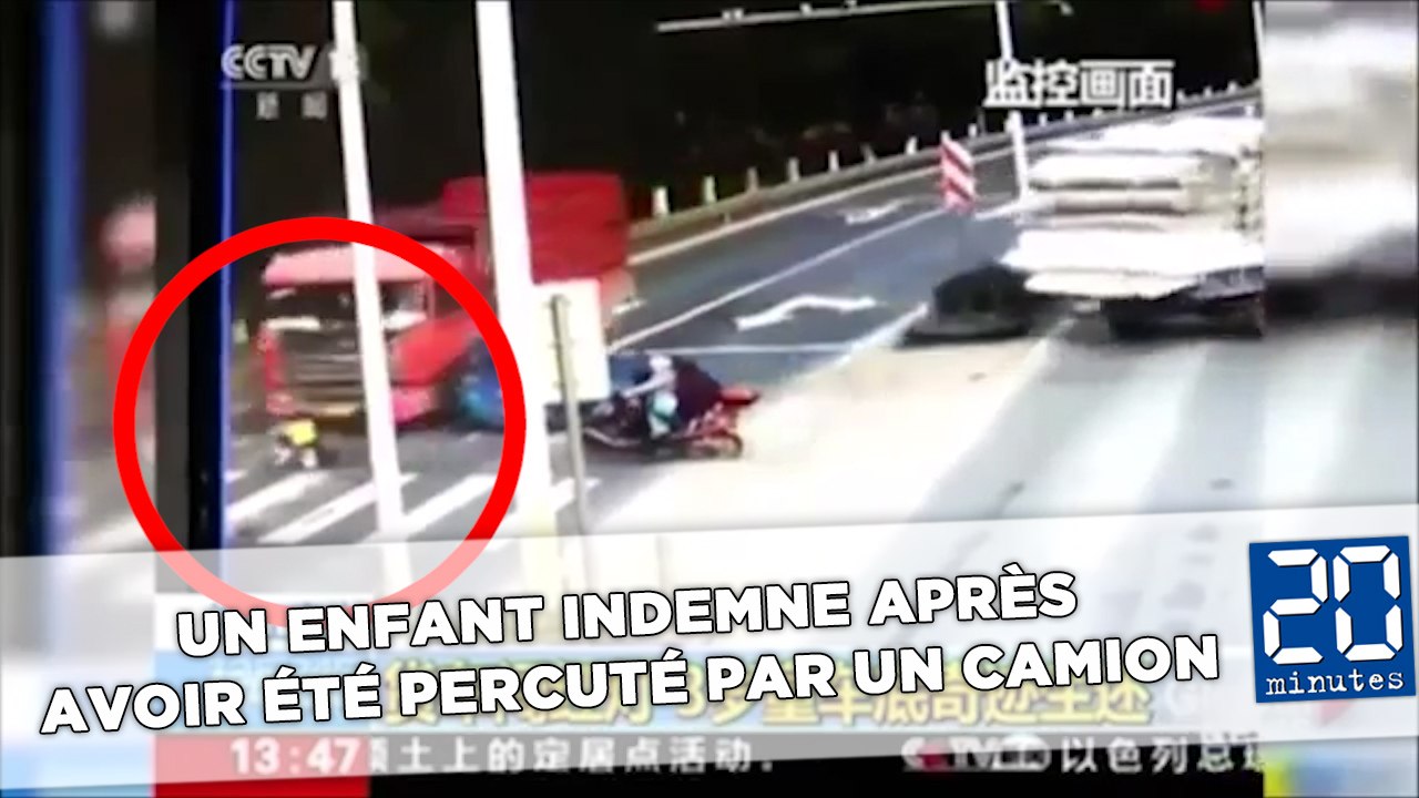 Un enfant indemne après avoir été percuté par un camion