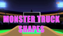 Monster Truck Stunts | Learn Shapes