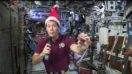 Nicolas Pesquet présente son repas de Noël