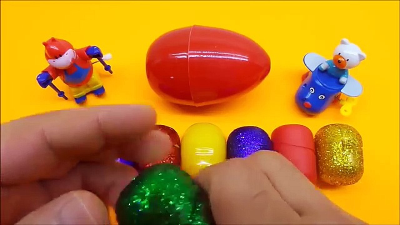 Surprise Eggs Learn-A-Word! Spelling Outdoor Words! Lesson (PENGUIN) - Kinder Surprise Egg Opening