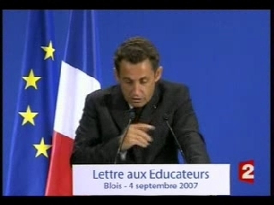 NICOLAS SARKOZY BLOIS COLLEGE MICHEL BEGON 4 09 07