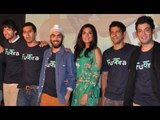 Farhan Akhtar, Ritesh Sidhwani, Richa Chadda And Others At 'Fukrey' First Look Launch
