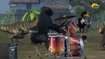 Funny Animals Dancing Compilation with Music | 3d Animation for Kids | Dinosaurs,Gorilla,Monkeys