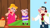 cinq petits cochons | chansons denfants en français | Five Little Piggies