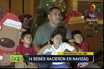 INMP: 14 bebés nacieron durante la Navidad