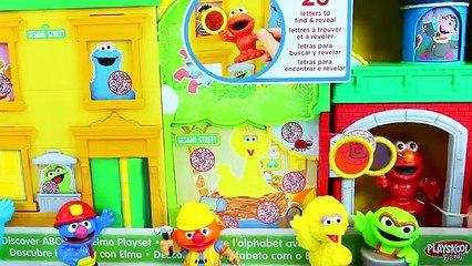 Tải video: Cookie Monster & Elmo Learn ABCs with Sesame Street Discover ABCs House Playset Learn 26 Letters