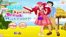 Ariel Spring Break Makeover - Disney Princess Ariel Makeup and Dress Up Games