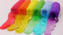 DIY How To Make Rainbow Colors Foam Learn Colors Slime Clay Toys Children Songs Finger Family