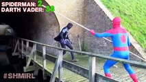 Superhero in Real Life Spiderman Vs Darth Vader Fun Superhero Movie In Real Life