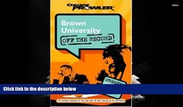 Audiobook  Brown University: Off the Record (College Prowler) (College Prowler: Brown University
