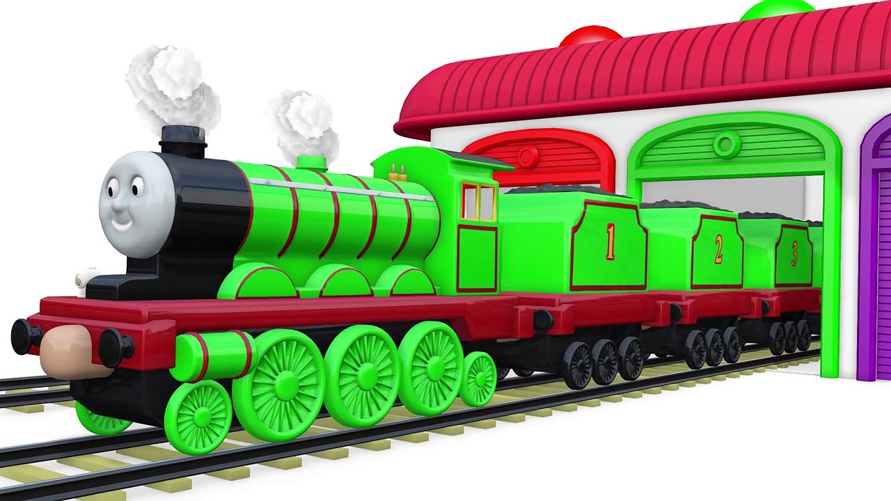 Colors for Children to Learn with Thomas Train Vehicles 3D - Colours ...