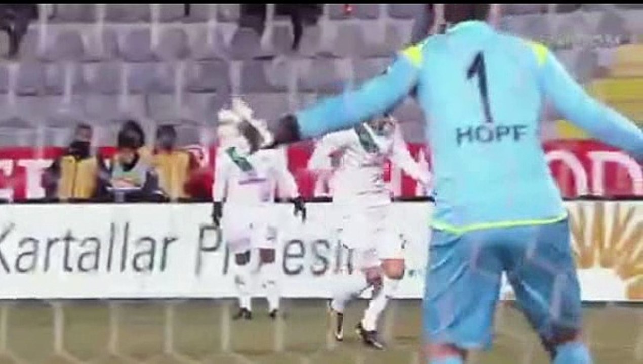 Kubilay Kanatsizkus  Goal - Genclerbirligi	1-1	Bursaspor 26.12.2016