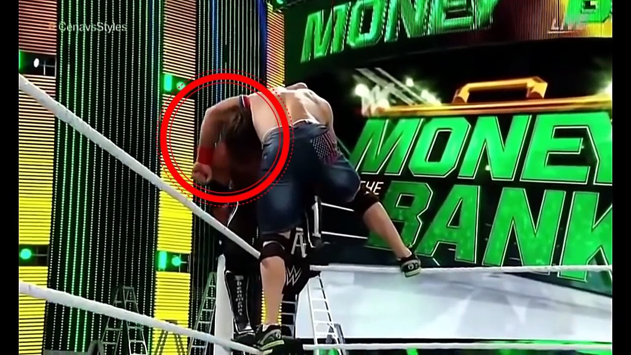 John Cena vs Aj Style Money in the Bank Match
