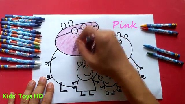 Peppa Pig Coloring Pages For Kids ♥ Learning Colors With Peppa Pig Coloring Book ♥ Songs For Kids