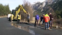 Hautes-Alpes : Rupture d'une canalisation de Briançon sur la commune de Val-des-Prés. Une déviation mise en place