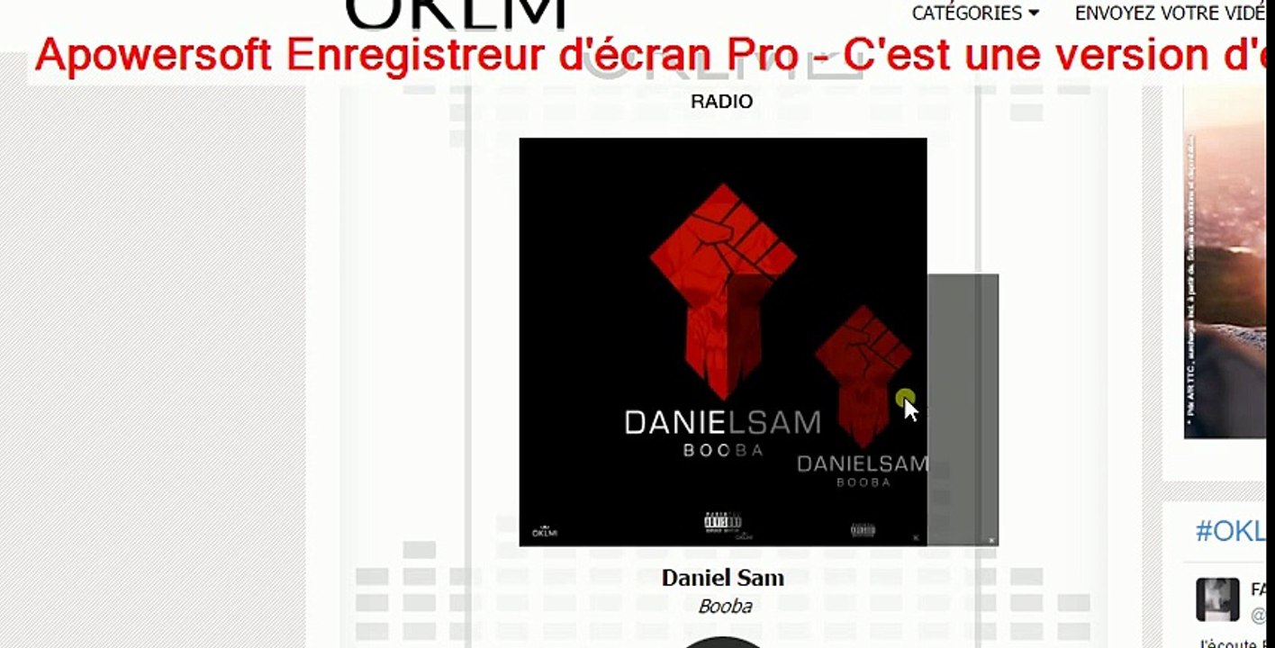 BOOBA DANIEL SAM ( Exclusivité )