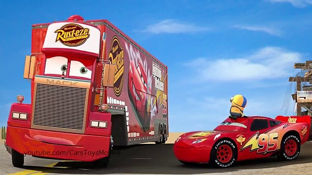 Disney/Pixar Cars 3 - MACK Teleports Lightning McQueen & Minions Dave to Arendelle