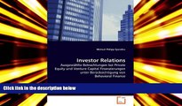 PDF  Investor Relations: AusgewÃ¤hlte Betrachtungen bei Private Equity und Venture Capital